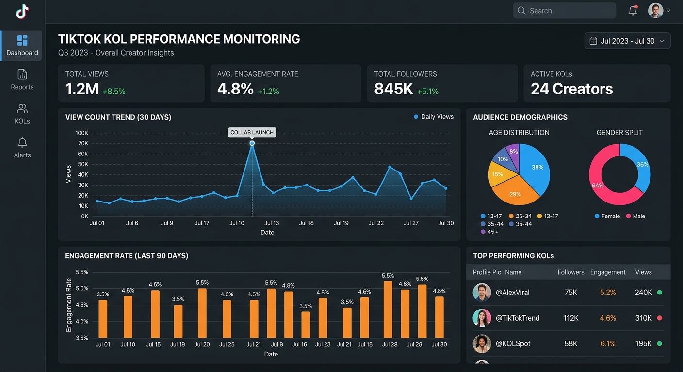 TikTok KOL数据监控指标解析