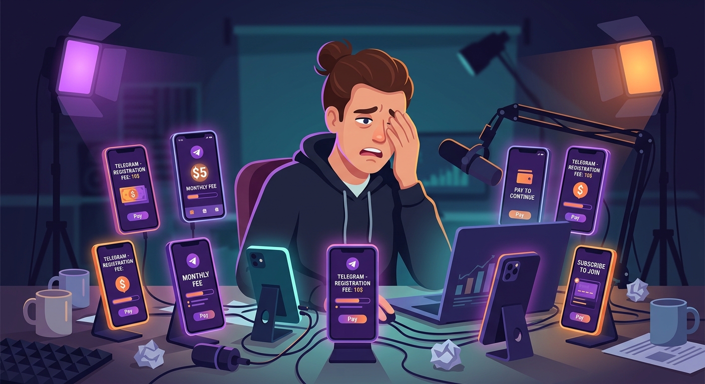 矩阵运营者面对Telegram注册收费界面的困境