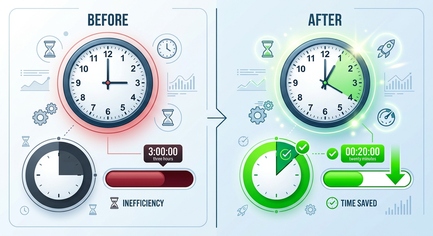 代运营时间节省效果数据图