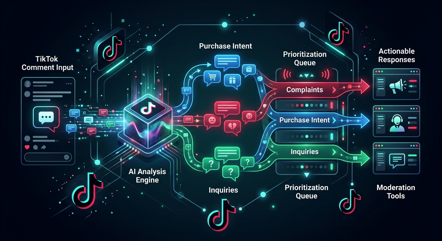 AI评论意图识别流程图