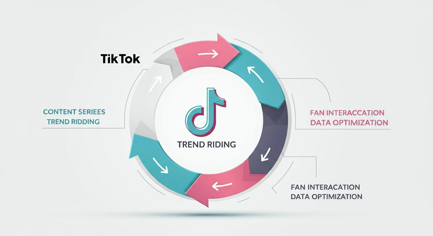 TikTok 增长飞轮示意图