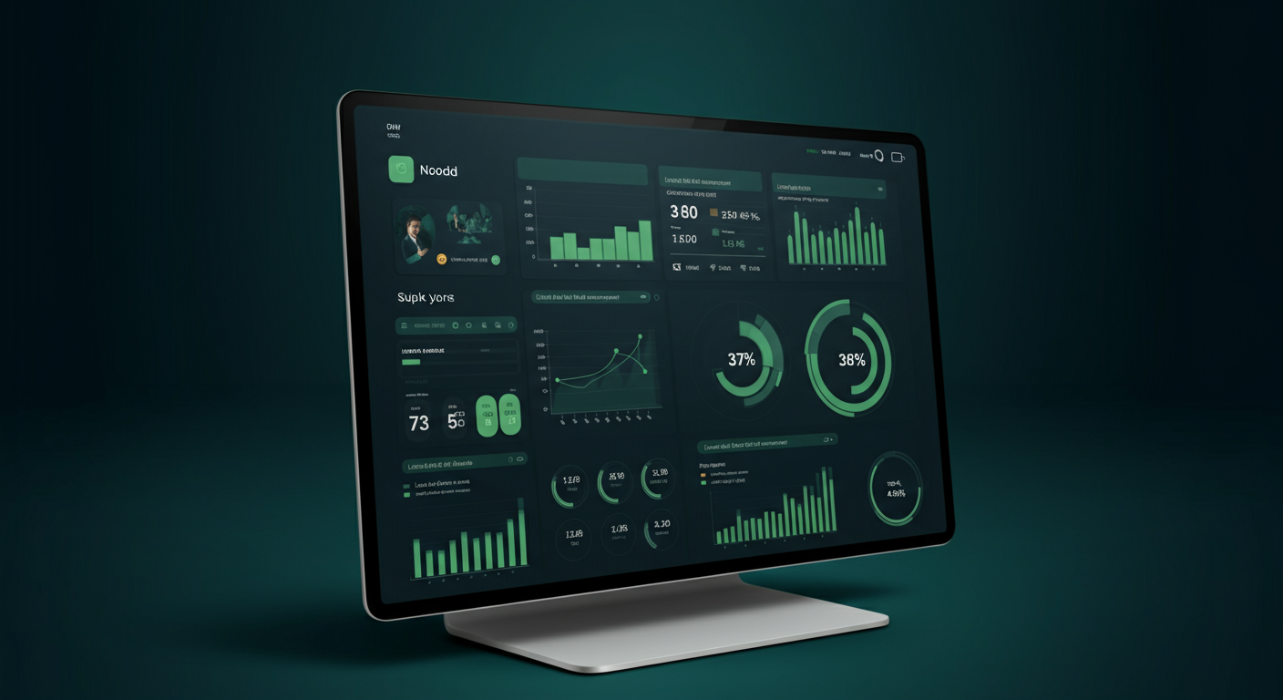 Cover - Green and gold themed unified data dashboard showing growth metrics and lead conversion