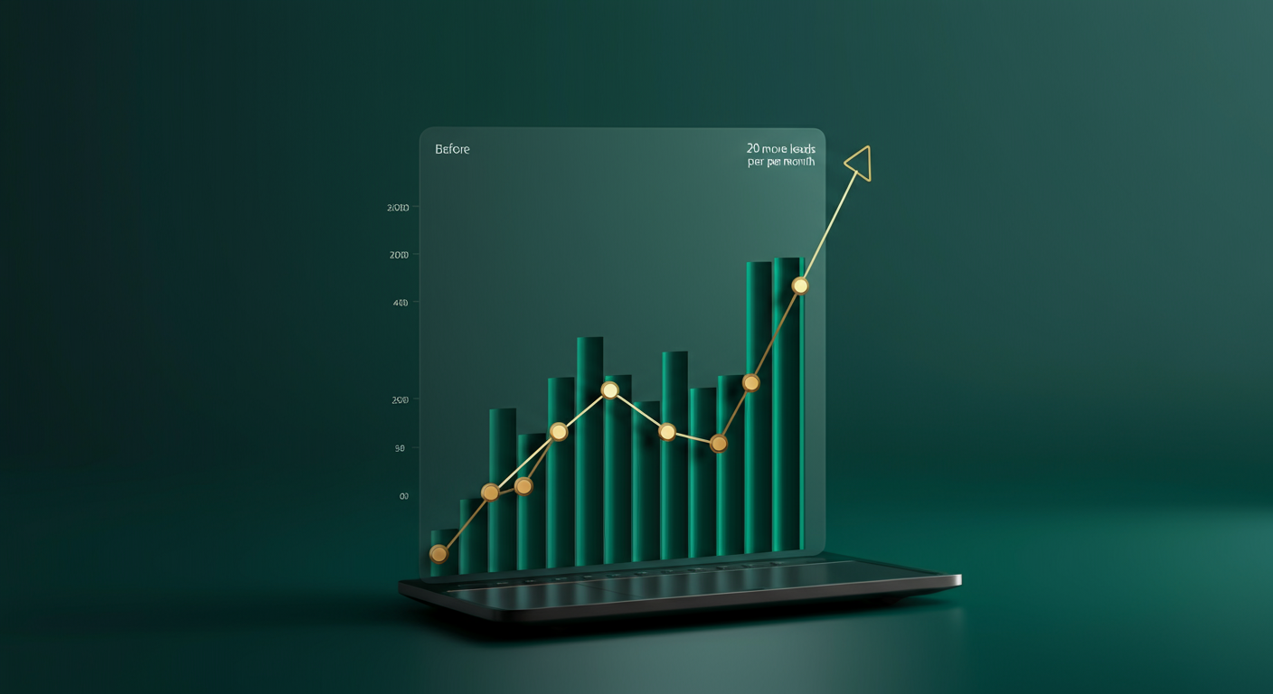 Data comparison - Before/after comparison: response speed, lead count, operations time improvements