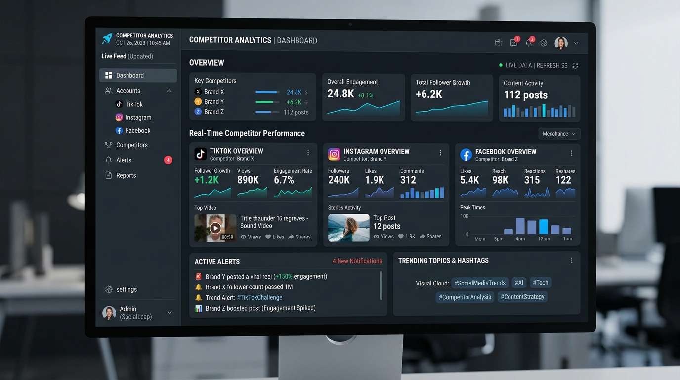 Content Image 1: Competitor monitoring alert dashboard