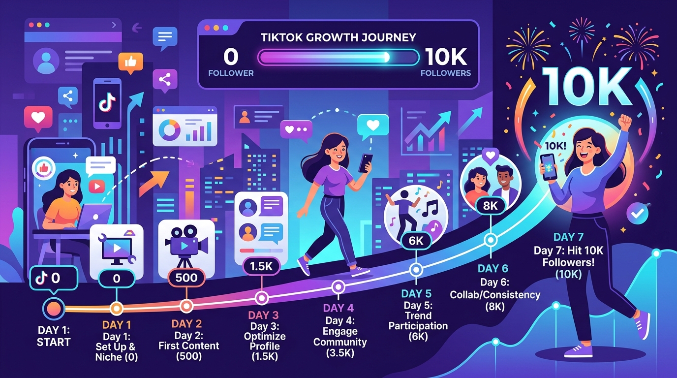Cover: TikTok 7-day follower growth record
